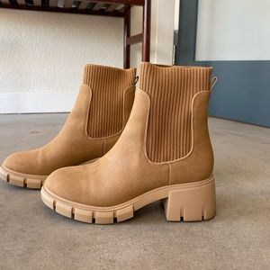 Platform ankle booties